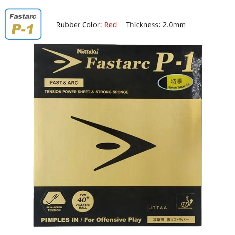 Nittaku Fastarc G1 C1 P1 S1 Tischtennisbelag Nicht klebrige Tischtennisgummiplatte