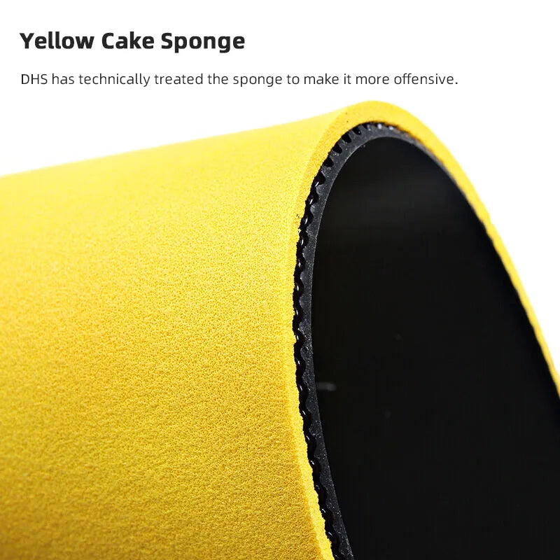 DHS Gold Arc 8 Table Tennis Rubber Non-Tacky Yellow Sponge Ping Pong Rubber Made in Germany