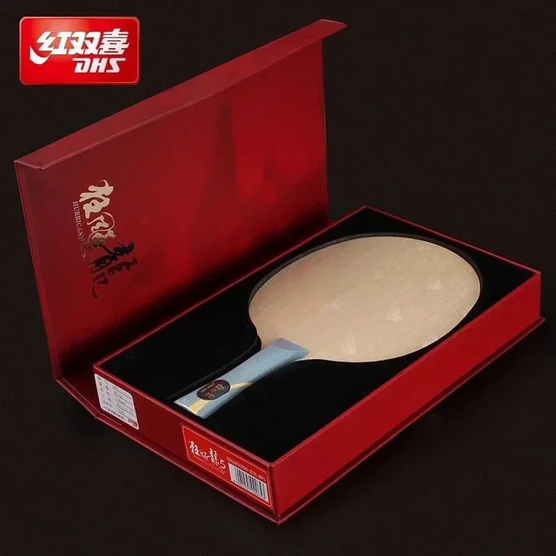 DHS Hurricane Long 5 W968 National Table Tennis Blade ALC Carbon Ping Pong Paddle with Box