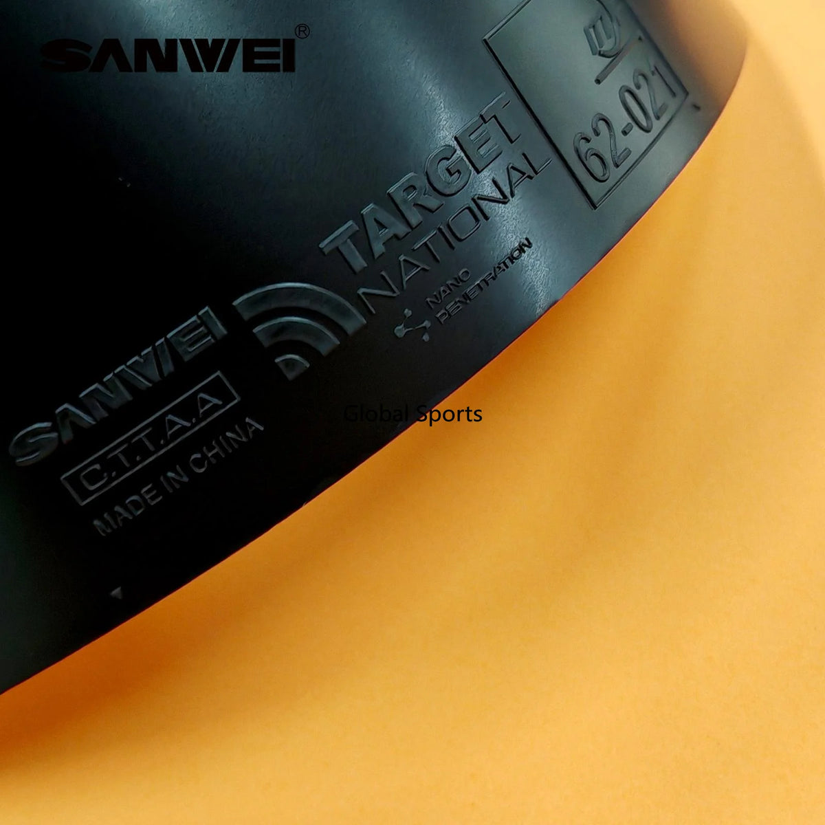 SANWEI National Target 3 Flash Tischtennisbelag klebrig umgekehrter Ping-Pong-Belag mit Schwamm