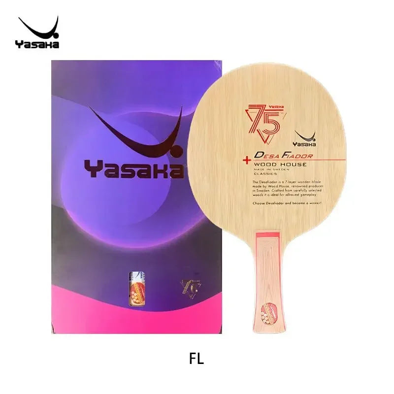 YASAKA 75th Anniversary Challenger Table Tennis Blade 7-Ply All Wood Ping Pong Paddle with Box
