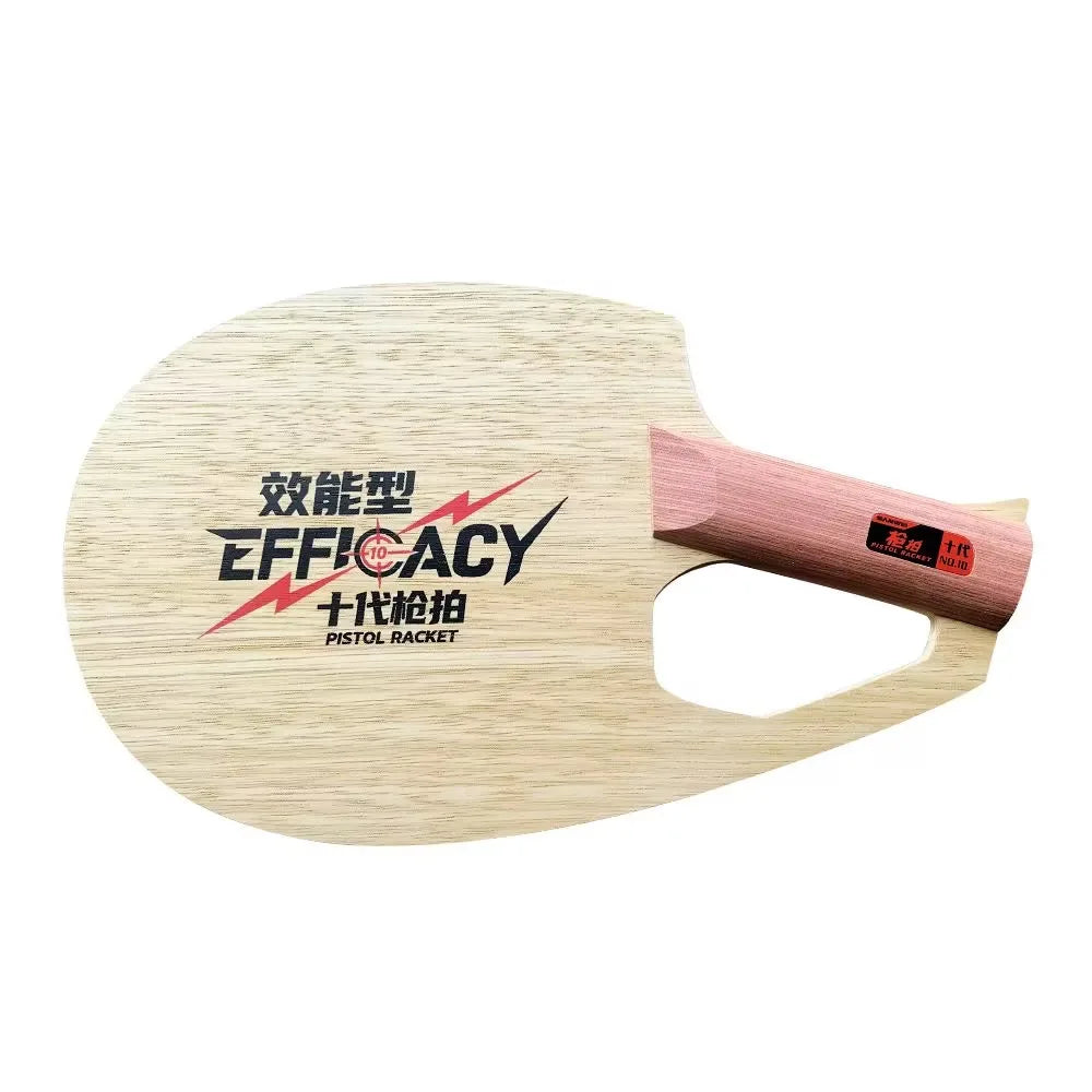 SANWEI 10th Gen Pistol Table Tennis Blade QS1 QS2 All Wood Ping Pong Paddle for Fast Attack and Control