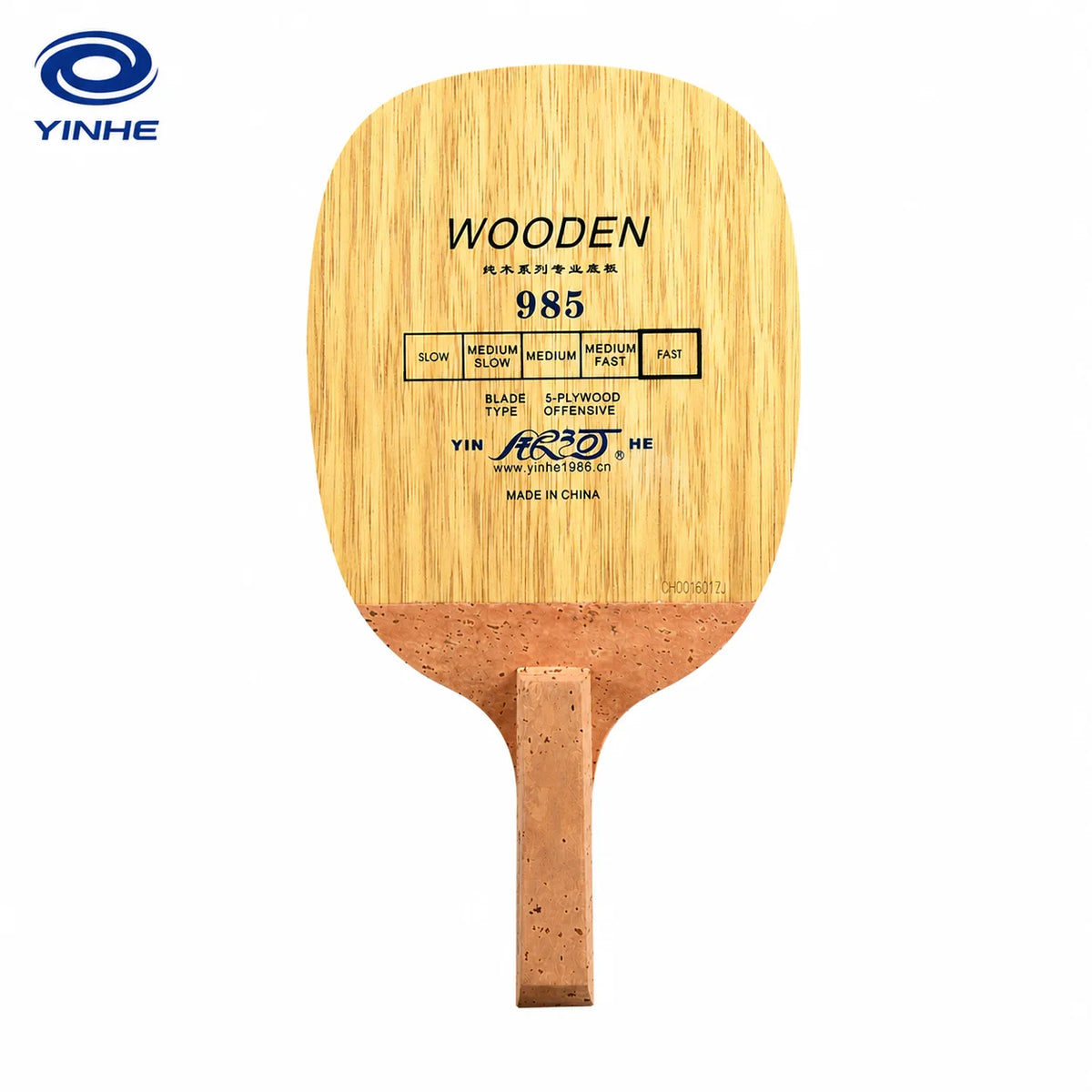YINHE 985 Table Tennis Blade 5-Ply Wood Japanese Penhold Ping Pong Paddle for Fast Attack