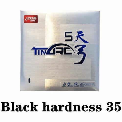 DHS TinArc 5 Table Tennis Rubber Pips-In Ping Pong Rubber with Sponge for Quick Attack