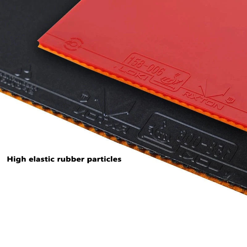 LOKI RXTON 3 Red Sticky PRO Table Tennis Rubber Tacky Ping Pong Rubber with Sponge