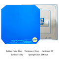 DHS Hurricane 9 Bunter Tischtennisbelag Klebriger Elastischer Schwamm Ping Pong Belag Blau Pink Grün Violett