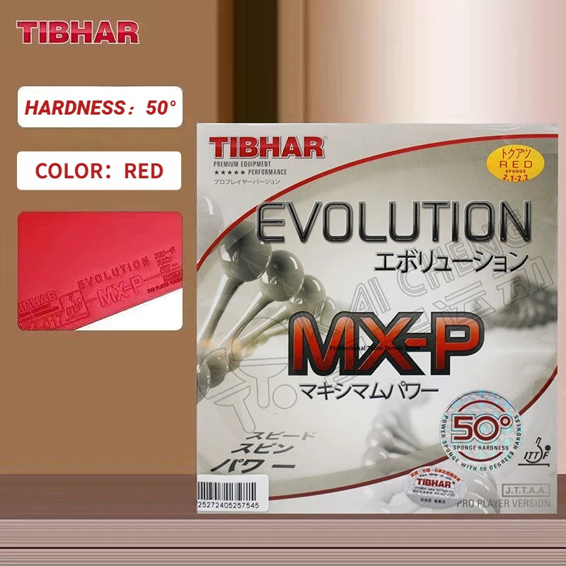 Original TIBHAR Evolution MX-P Table Tennis Rubber 50°-52.5° Professional Ping Pong Rubber Sheet Made in Germany Non-sticky