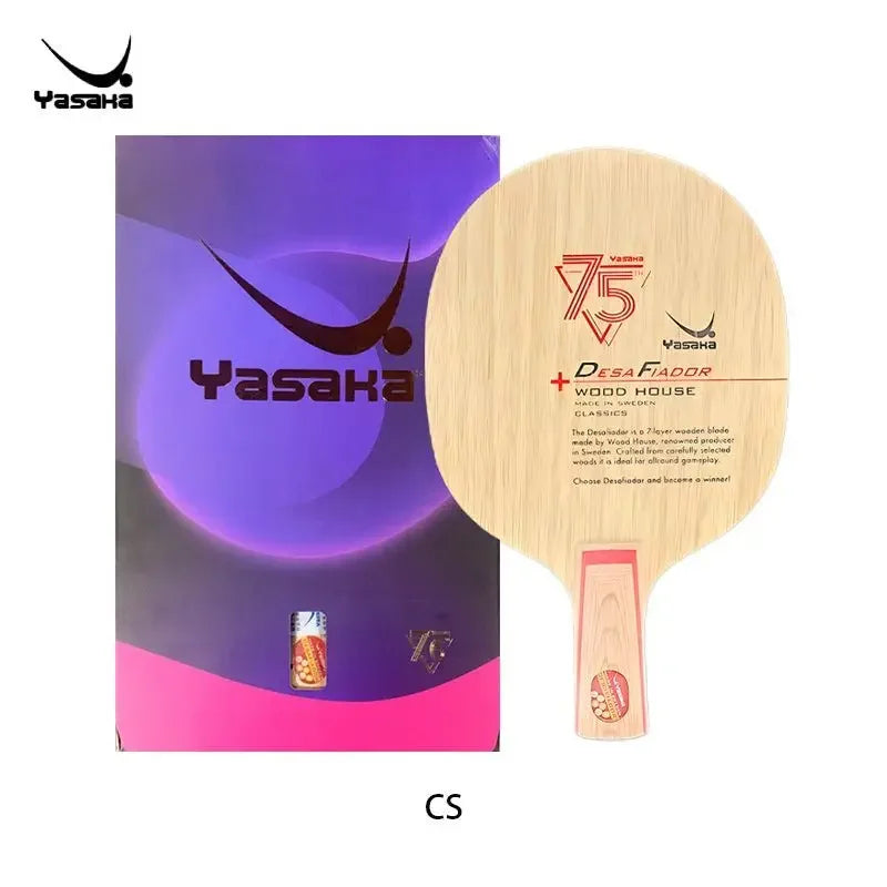 YASAKA 75th Anniversary Challenger Table Tennis Blade 7-Ply All Wood Ping Pong Paddle with Box