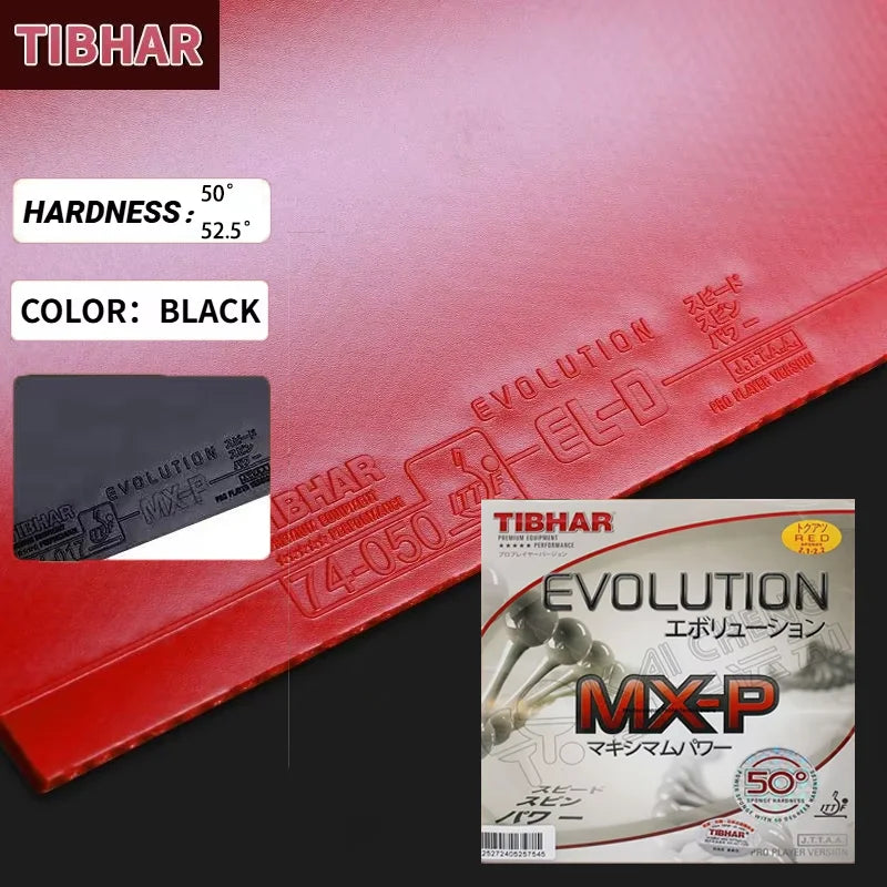 Original TIBHAR Evolution MX-P Table Tennis Rubber 50°-52.5° Professional Ping Pong Rubber Sheet Made in Germany Non-sticky