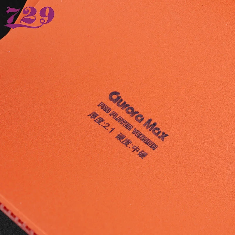 729 Friendship Aurora Max Table Tennis Rubber Non-Tacky Ping Pong Rubber with Sponge
