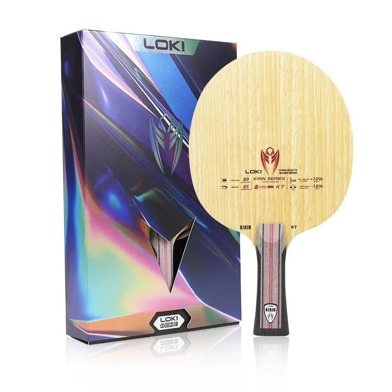 LOKI Kirin K5 K6 K7 Table Tennis Blade 5 or 7-Ply All Wood Ping Pong Paddle for Fast Attack and Loop Drive