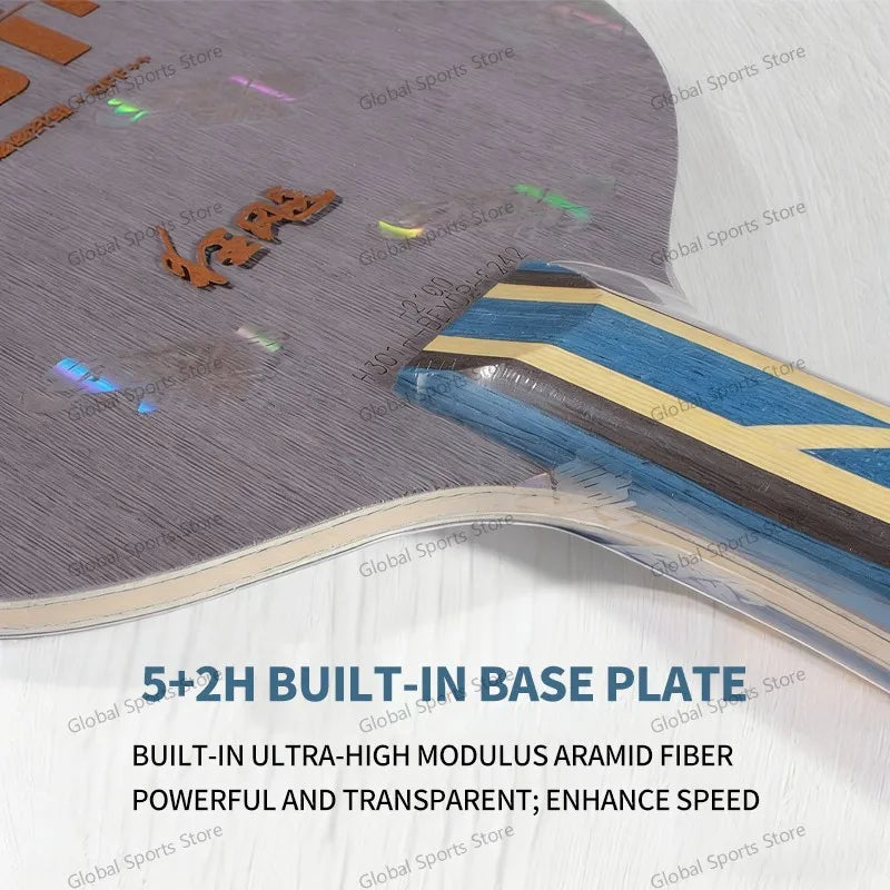 DHS Hurricane 301H H301-H Table Tennis Blade 5 Wood 2 AC Thickened Core Offensive Ping Pong Paddle