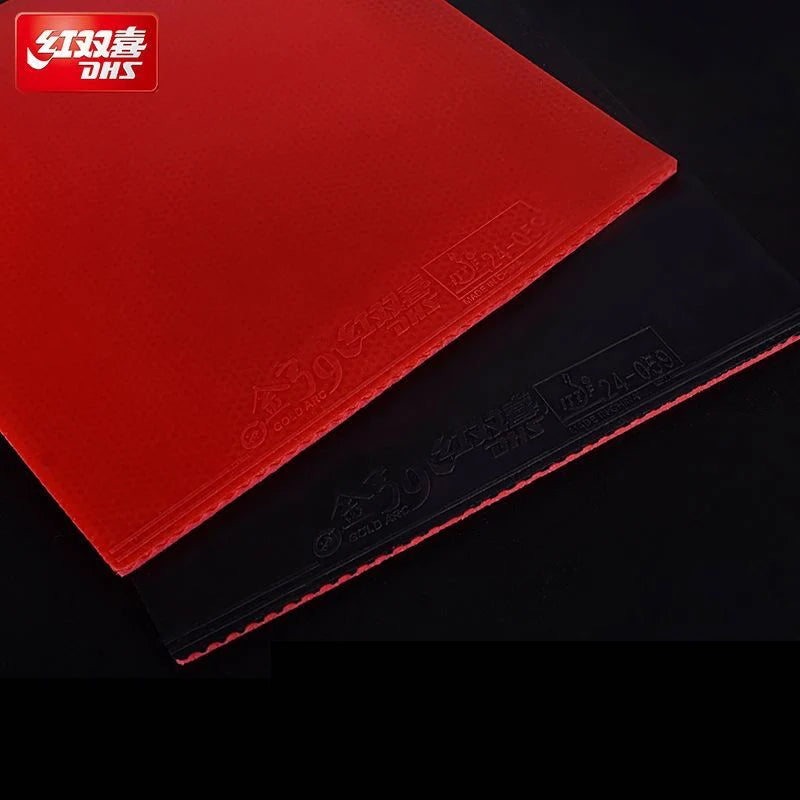 DHS Gold Arc 9 Table Tennis Rubber Non-Tacky Ping Pong Rubber Sheet with Pre-Tuned 80 Sponge