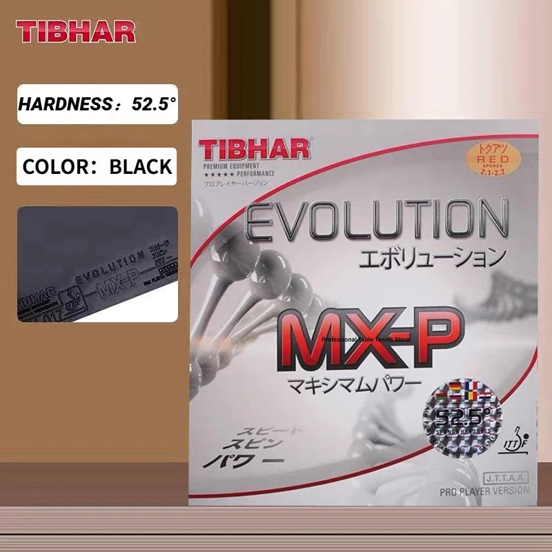Original TIBHAR Evolution MX-P Table Tennis Rubber 50°-52.5° Professional Ping Pong Rubber Sheet Made in Germany Non-sticky