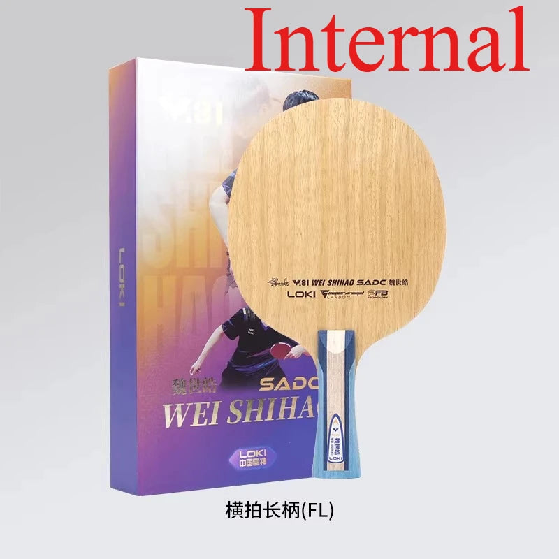 LOKI W81 Wei Shihao Series Table Tennis Blade 5 Wood 2 Carbon Inner or Outer Fiber Ping Pong Paddle