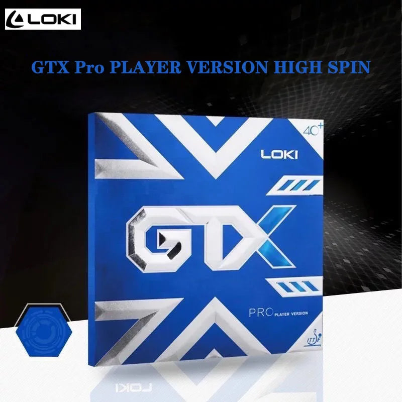 Original LOKI GTX Professional Sticky Table Tennis Rubber Strong Spin High Elastic Blue Sponge Pips in Ping pong Rubber
