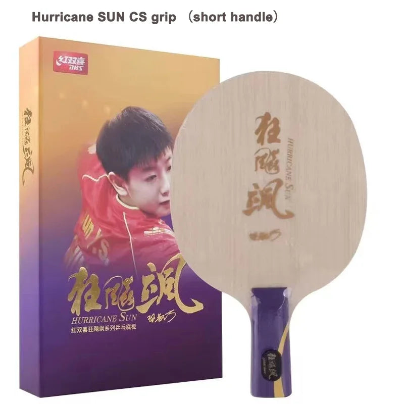 Original DHS Hurricane Sa Table Tennis Blade 5 Wood 2 AC OFF++ PingPong Blade of Sun Yingsha World Champion with Original Box