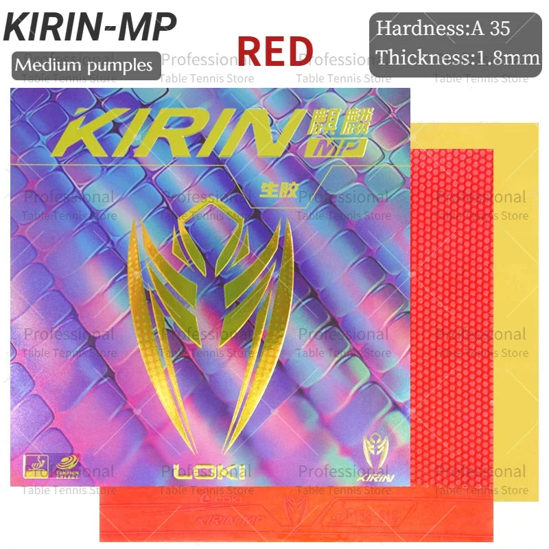 LOKI KIRIN Pimples-Out Table Tennis Rubber SP/MP/LP Pips Out Ping Pong Rubber Sheet with Pre-tuned Sponge Long Pimples Rubber