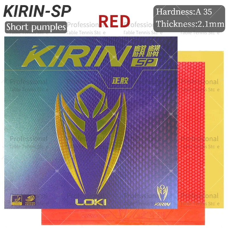 LOKI KIRIN Pimples-Out Table Tennis Rubber SP/MP/LP Pips Out Ping Pong Rubber Sheet with Pre-tuned Sponge Long Pimples Rubber