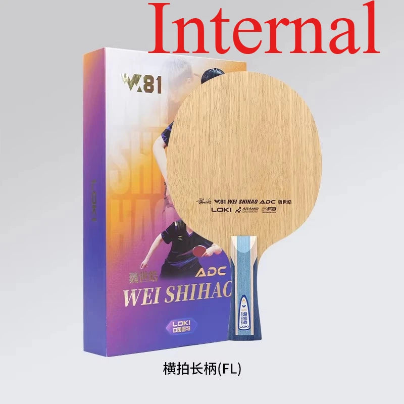 LOKI W81 Wei Shihao Series Table Tennis Blade 5 Wood 2 Carbon Inner or Outer Fiber Ping Pong Paddle