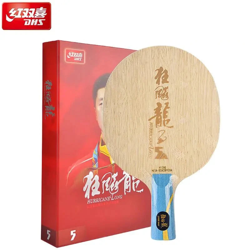 Original DHS Hurricane Long 5A Table Tennis Blade Professional HL5A Ping Pong Blade Outer A-Fiber Force Material