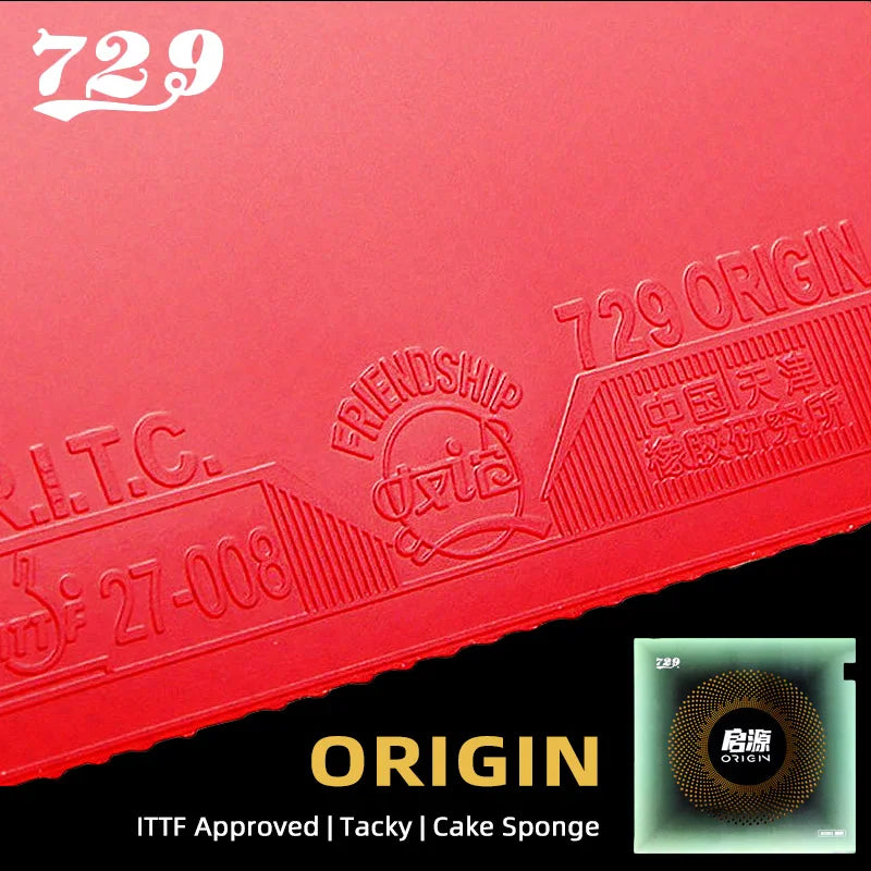 729 Friendship Origin Tischtennisbelag klebriger Tischtennisbelag für Loop-Drive