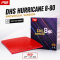 DHS Hurricane 8-80 Provincial Table Tennis Rubber Tacky Pips-In Ping Pong Rubber with Elastic Sponge