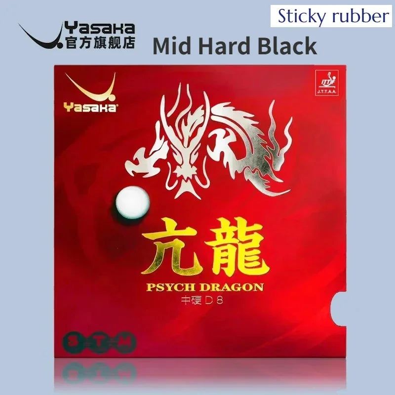 YASAKA PSYCH DRAGON Table Tennis Rubber Tacky Pimples-In Ping Pong Rubber Soft or Hard Sponge