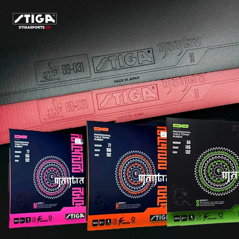 STIGA Mantra M H S Tischtennisbelag Halb-klebrig Noppen innen Offensiver Tischtennisbelag