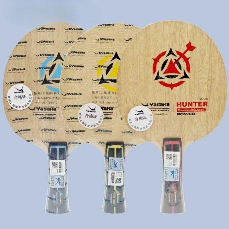 YASAKA Hunter Table Tennis Blade Speed or Power Carbon Fiber Ping Pong Paddle FL CS