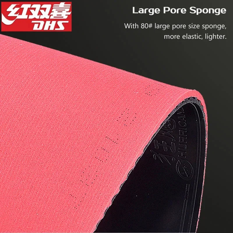 DHS Hurricane 8-80 H8-80 Table Tennis Rubber Pips-In Ping Pong Rubber with Sponge