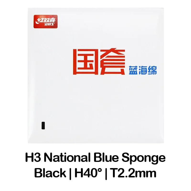 DHS Hurricane 3 National Table Tennis Rubber Pips-In Ping Pong Rubber Blue or Orange Sponge