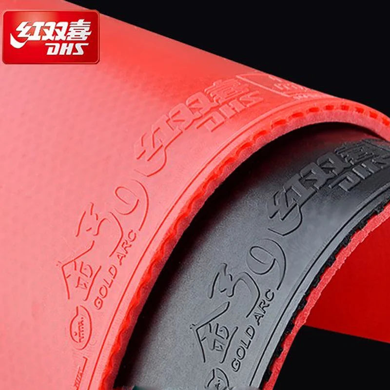 DHS Gold Arc 9 Table Tennis Rubber Non-Tacky Ping Pong Rubber Sheet with Pre-Tuned 80 Sponge