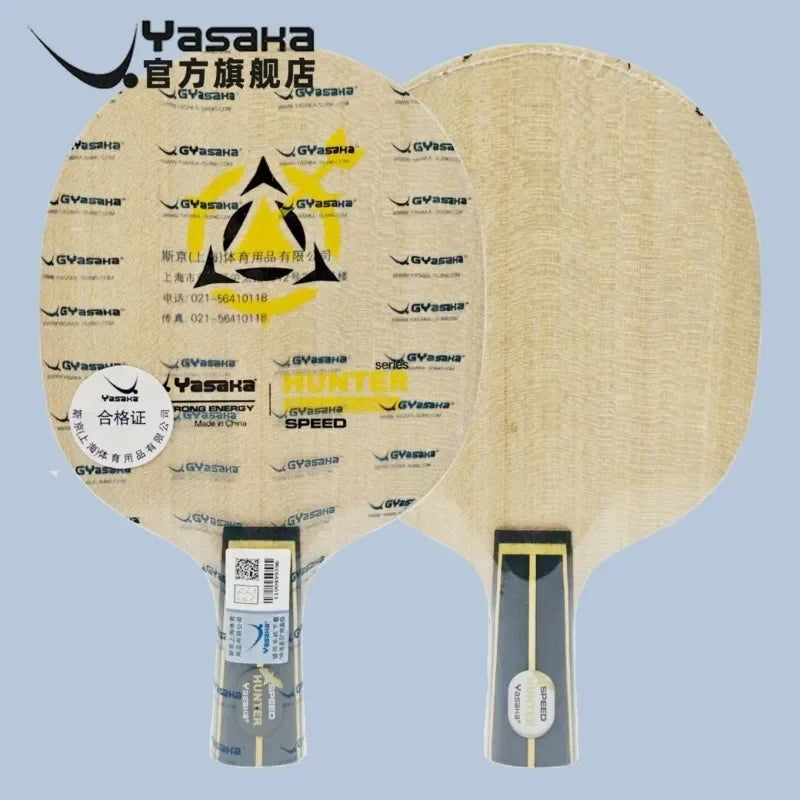 YASAKA Hunter Table Tennis Blade Speed or Power Carbon Fiber Ping Pong Paddle FL CS