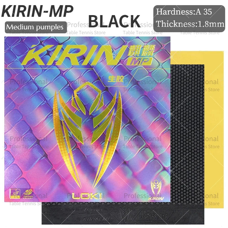 LOKI KIRIN Pimples-Out Table Tennis Rubber SP/MP/LP Pips Out Ping Pong Rubber Sheet with Pre-tuned Sponge Long Pimples Rubber