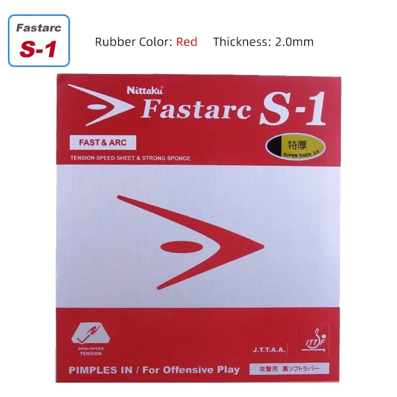 Nittaku Fastarc G1 C1 P1 S1 Table Tennis Rubber Non-Tacky Ping Pong Rubber Sheet