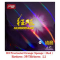 DHS Hurricane 3 Provincial Table Tennis Rubber Orange Sponge Pips-In Ping Pong Rubber