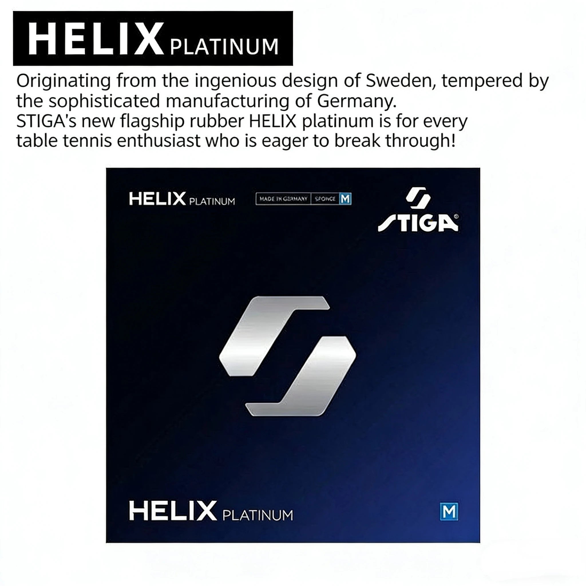 Original STIGA Helix Platinum Table Tennis Rubber German Spira Professional Ping Pong HELIX PLATINU Rubber