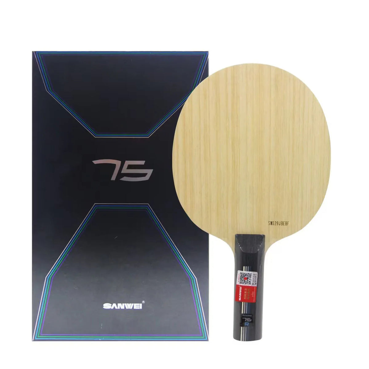 SANWEI 75R Table Tennis Blade 5+2 Outer H-GLC Fiber Koto Wood Ping Pong Paddle for All-Round Attack