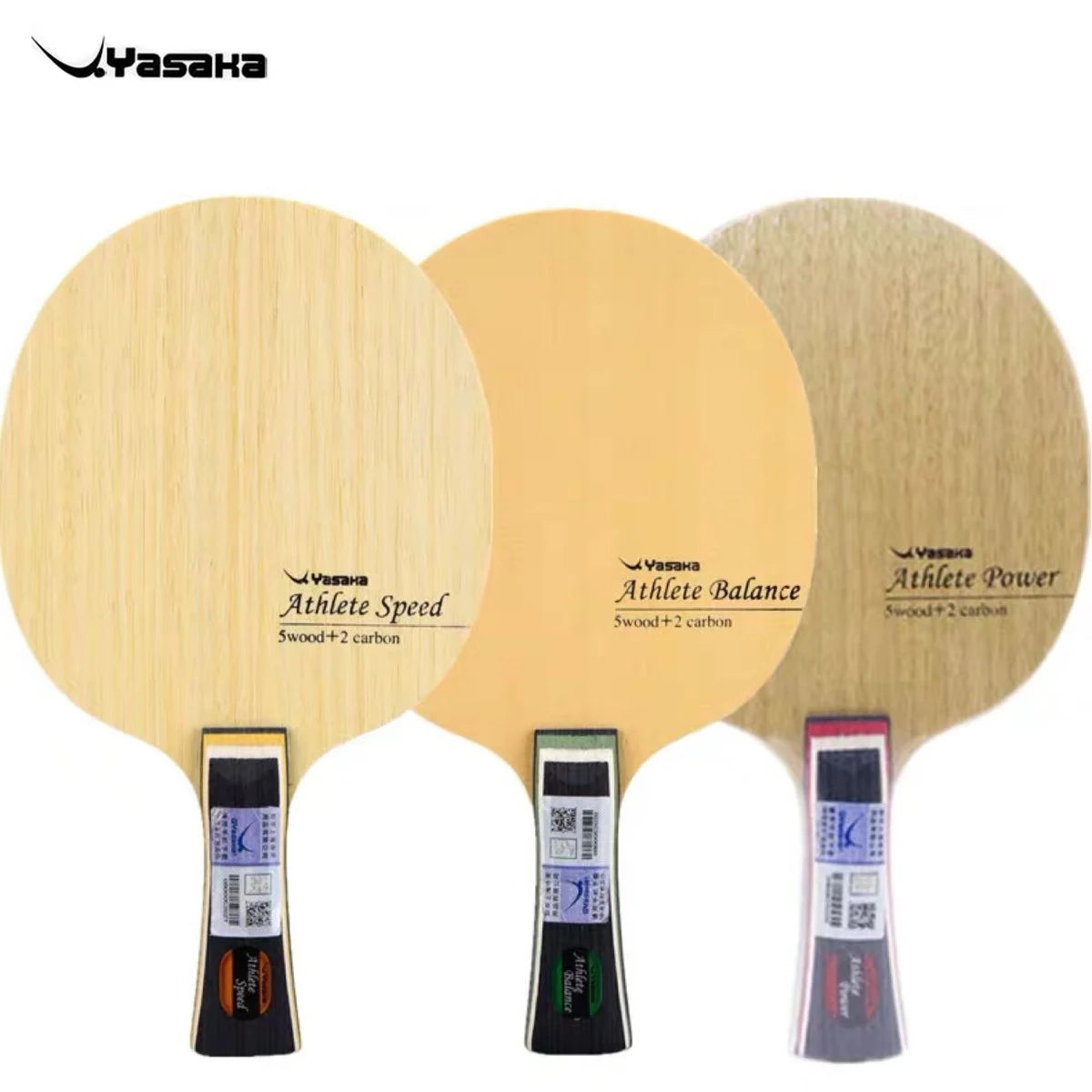 YASAKA Athlete Table Tennis Blade 5 Wood 2 Carbon Power Speed Balance Ping Pong Paddle