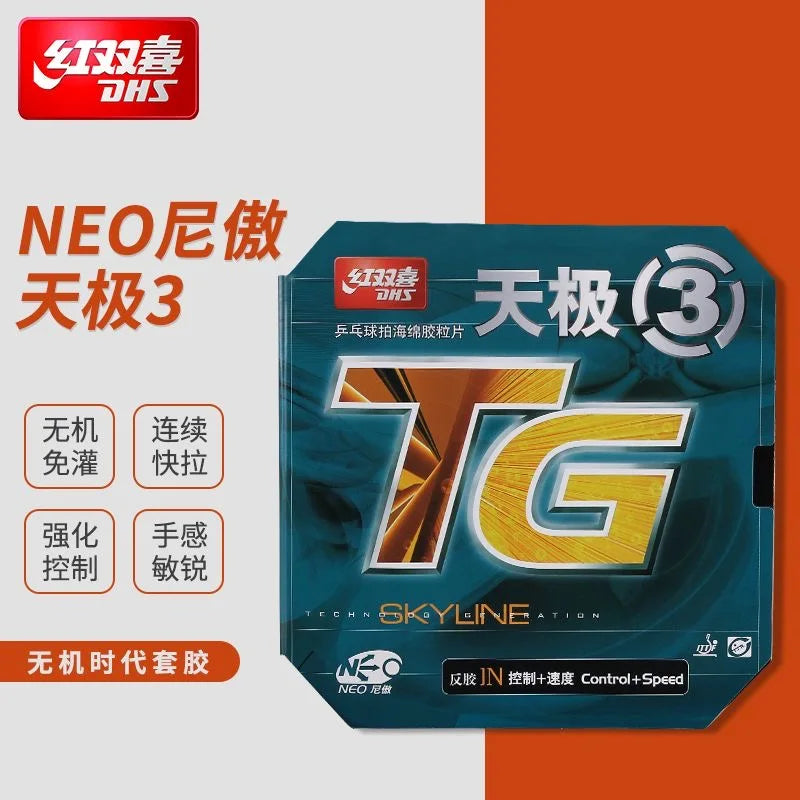 DHS NEO Skyline TG2 TG3 Table Tennis Rubber Tacky Ping Pong Rubber for Offensive Loop and Spin