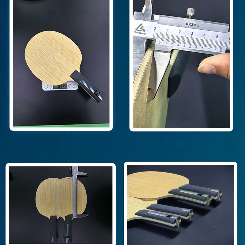 SANWEI 75R Table Tennis Blade 5+2 Outer H-GLC Fiber Koto Wood Ping Pong Paddle for All-Round Attack