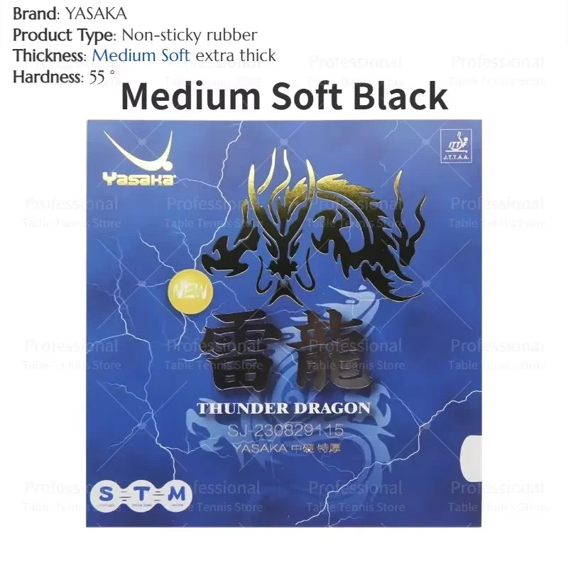 YASAKA THUNDER DRAGON Tischtennisbelag Nicht-klebrig Noppen innen MAX Schwamm Tischtennisbelag
