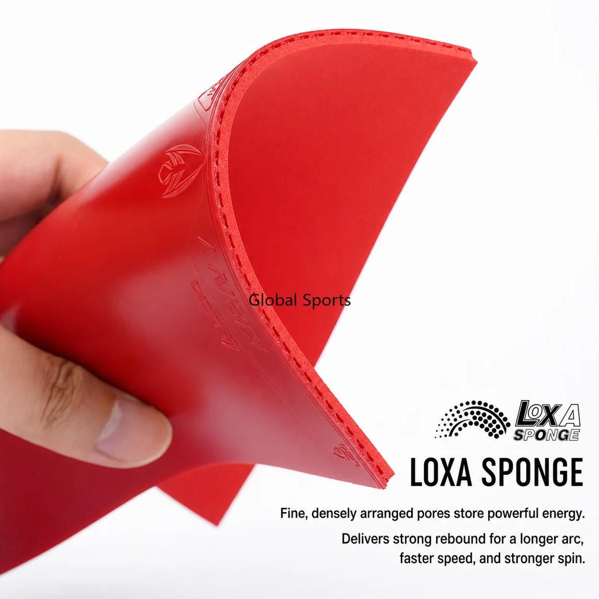 LOKI Kirin K5 Table Tennis Rubber Non-Tacky Ping Pong Rubber Sheet with Pre-Tuned Loxa Sponge
