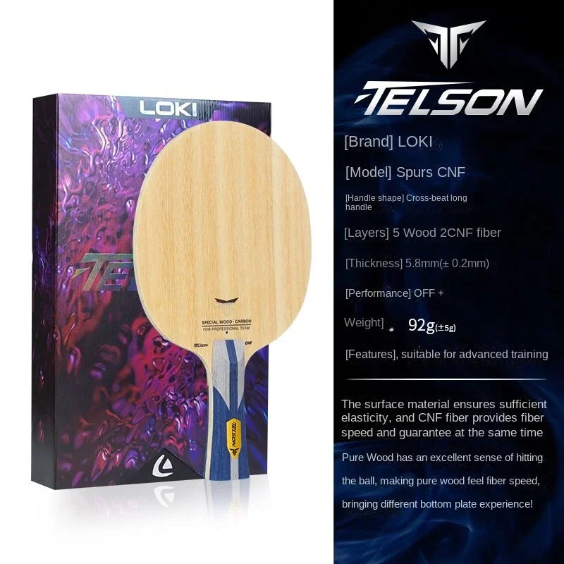 LOKI Stinger CNF Table Tennis Blade 5 Wood 2 Outer Carbon Fiber Ping Pong Paddle