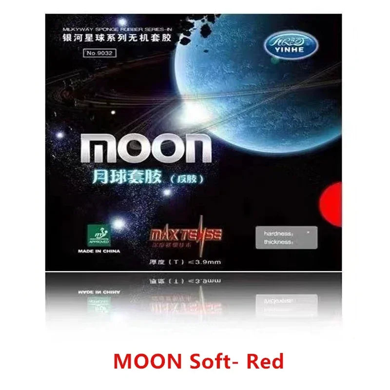 YINHE Galaxy Moon Max Tense Table Tennis Rubber Factory-Tuned Pips-In Ping Pong Rubber with Sponge