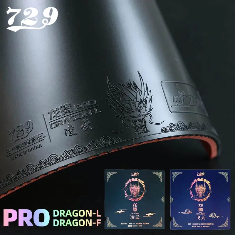 729 Friendship Pro Dragon F and L Table Tennis Rubber 50th Anniversary Ping Pong Rubber
