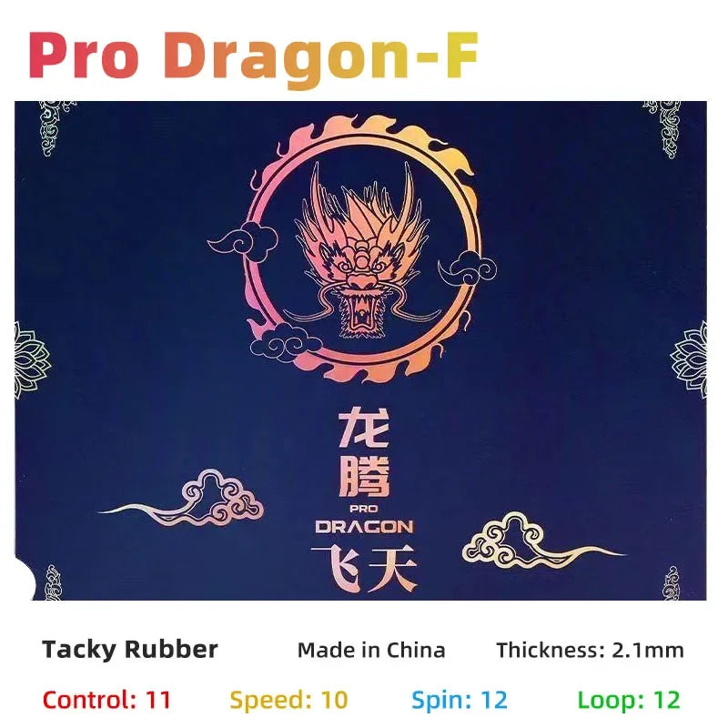 729 Friendship Pro Dragon F and L Tischtennisbelag 50. Jubiläum Tischtennisbelag