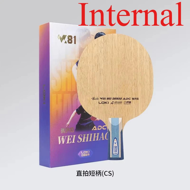 LOKI W81 Wei Shihao Series Table Tennis Blade 5 Wood 2 Carbon Inner or Outer Fiber Ping Pong Paddle
