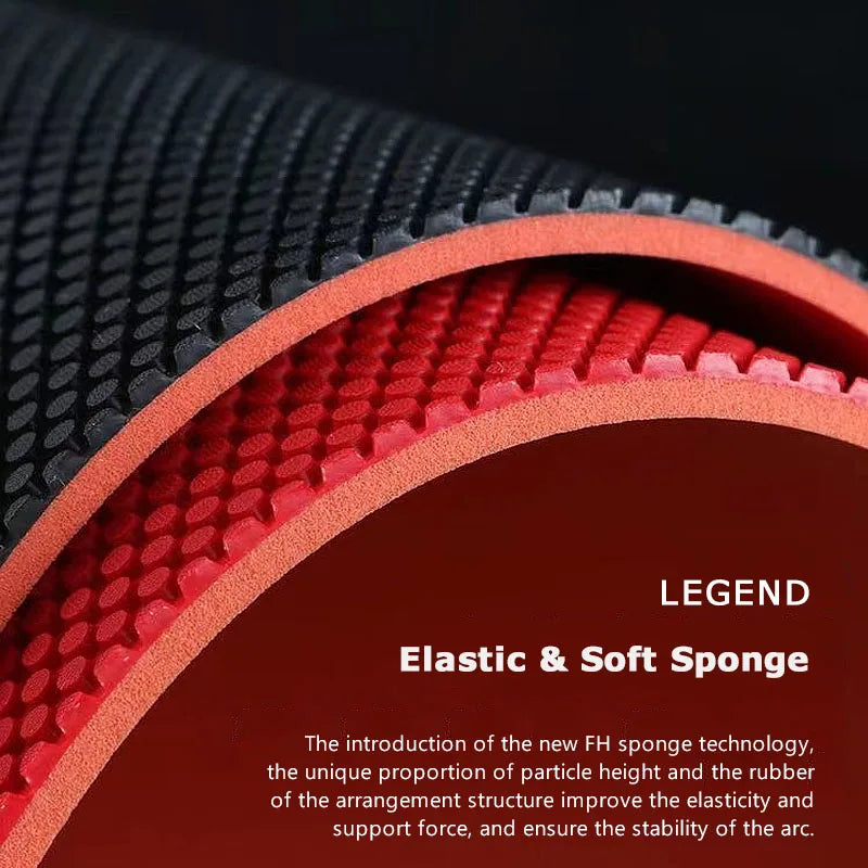 729 Friendship 802 Legend SP Table Tennis Rubber Short Pips-Out Ping Pong Rubber with Elastic Sponge
